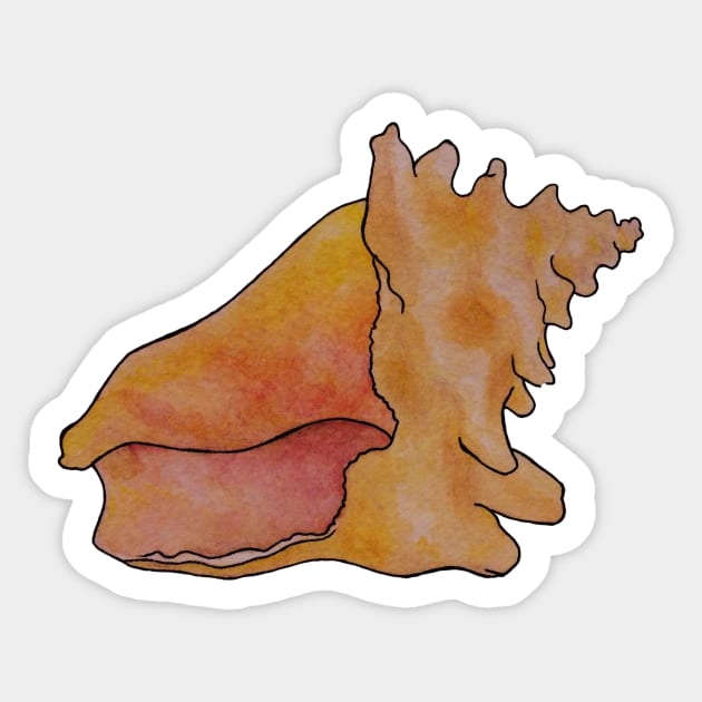 Conch Shell Sticker by LivMyers